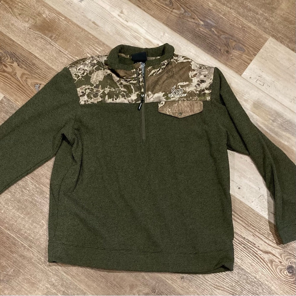 REALTREE Men’s Performance Fleece 1/4 Zip Pullover XL